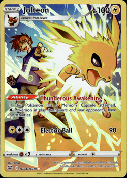 Pokemon TCG Jolteon SWSH09: Brilliant Stars Trainer Gallery TG04/TG30 Mizue - Image 1
