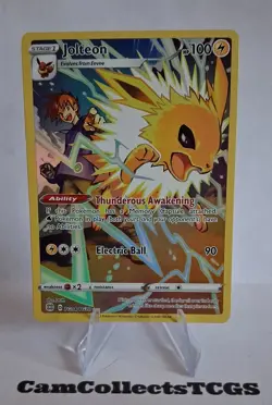 Jolteon TG04/TG30 Swsh09: Brilliant Stars Trainer Gallery Holo - Image 1
