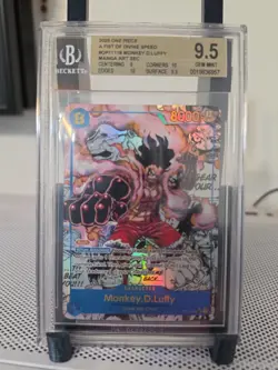 2025 One Piece Monkey D. Luffy Op11 Manga Bgs 9.5 - Image 1