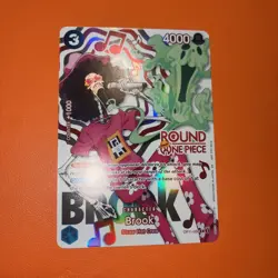 One Piece Round 1 Brook English Promo Card OP11-056 Card Holo Nm - Image 1