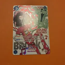 One Piece Round 1 Brook English Promo Card OP11-056 Card Holo Nm - Image 2