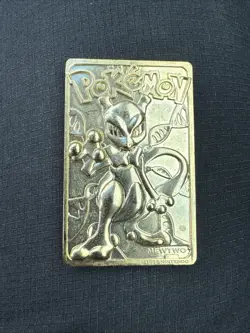 1999 MEWTWO #150 Gold Bar Card Limited Edition Burger King Gold Plated Pokemon - Image 1
