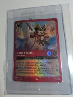 Disney Lorcana ~ Sealed Mickey Mouse - Pirate Captain Foil Promo 18/P2 - Image 1