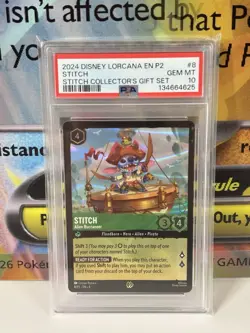 2024 PSA 10 Disney Lorcana EN P2-Promo #8 Stitch Alien Buccaneer - Image 1