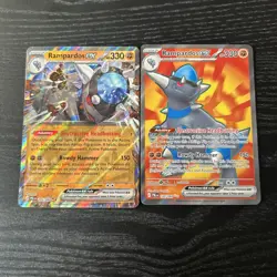 Rampardos ex 100/084 Ultra Rare Pokemon TCG Pitch Black Full Art - Image 1