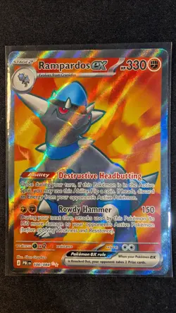 Rampardos ex 100/084 Ultra Rare NM - Pitch Black | Pokemon TCG - Image 1