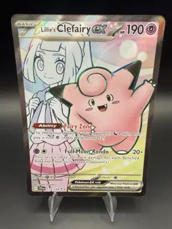 Lillie's Clefairy ex 173/159 Ultra Rare Holo SV09: Journey Together Pokemon Card - Image 1