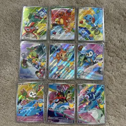 Pokemon 2026 First Partner Illustration Collection Series 1 Promo Set (9 Cards) - Image 2