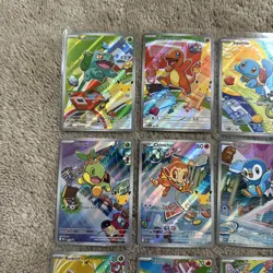 Pokemon 2026 First Partner Illustration Collection Series 1 Promo Set (9 Cards) - Image 3