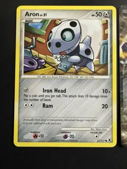 Pokemon Card Lot Aggron Ex Melmetal Ex Stamped Aron 2009 RR PC RC NM-MP 3 Cards - Image 2