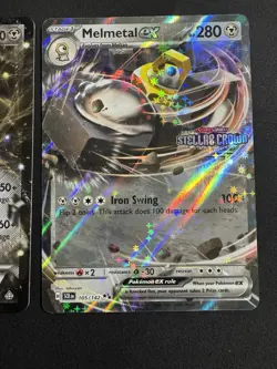 Pokemon Card Lot Aggron Ex Melmetal Ex Stamped Aron 2009 RR PC RC NM-MP 3 Cards - Image 4