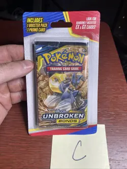 Sun & Moon Unbroken Bonds Booster Pack Sealed Pokemon TCG +1 Promo Card Pack C - Image 2