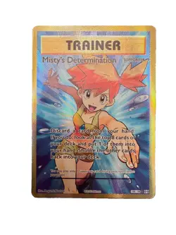 Pokemon TCG Trainer Misty's Determination Full Art Holo Card 108/108 Evolutions - Image 1