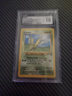 Scyther 45/53 Pokemon WOTC Black Star Promo Card CGC 10 - Image 1