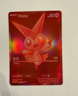 Pokemon Victini Card Black Bolt Red Holo BWR 171/086 Near Mint - Image 1