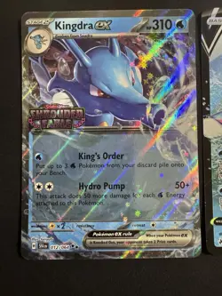 Pokemon Card Lot Kyogre V Kingdra Ex Stamped Garchomp Ex PR CZ SF NM 3 Cards - Image 2