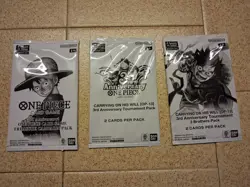 3 X One Piece Card Game Third Anniversary Promo Packs New Sealed Unopened OP-13 - Image 1
