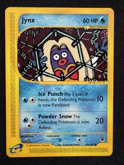 Jynx Expedition 83/165 Uncommon Non-Holo E-reader Pokemon Card NM - Image 1