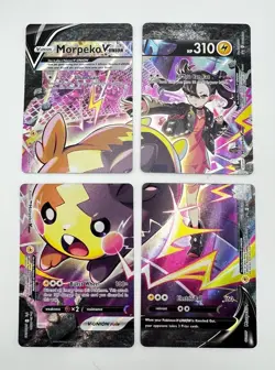 Pokemon Crown Zenith Morepeko V-Union 4 Card Set SWSH 287 288 289 290 - Image 1