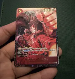 Bandai One Piece Card Game Monkey D. Luffy ST01-012 SR Holo Character Japanese - Image 1