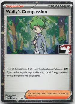 Wally's Compassion 132/132 Holo Prize Pack Series Cards Pokemon NM/M Pokemon - Image 1