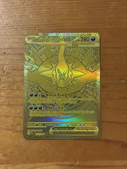 Mega Darkrai EX 120/084 PBL Pitch Black Ultra Rare Gold Holo Foil English Card - Image 2