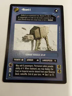 Blizzard 4 Card Reflections III Star Wars CCG - Image 1