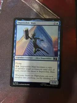 FOIL IMPOSSIBLE MAN Marvel Super Heroes Commander Magic MTG MINT CARD - Image 1