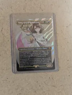 Yuna, Grand Summoner (Borderless) (Surge Foil) Commander: Final Fantasy Foil - Image 1
