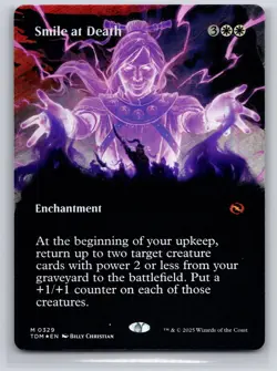 Smile at Death (Borderless) 329 Tarkir: Dragonstorm Magic: The Gathering NM - Image 1