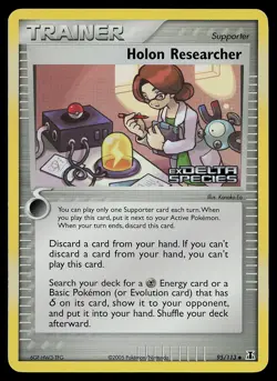 Pokemon Card - Holon Researcher Delta Species 95/113 Reverse Holo Stamped - Image 1