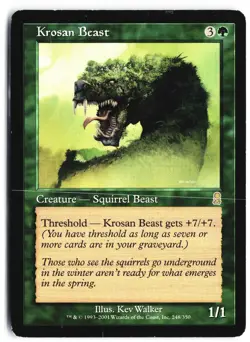Krosan Beast 248 Rare Odyssey Magic: The Gathering LP - Image 1