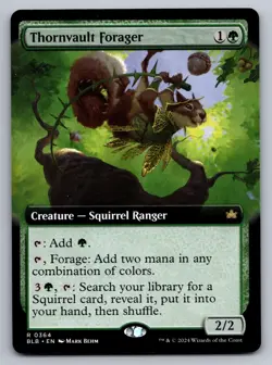Thornvault Forager (Extended Art) 364 Rare Bloomburrow MTG NM - Image 1