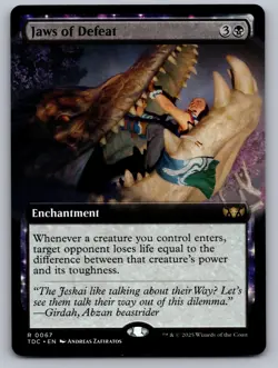Jaws of Defeat (Extended Art) 67 Commander: Tarkir: Dragonstorm MTG NM - Image 1