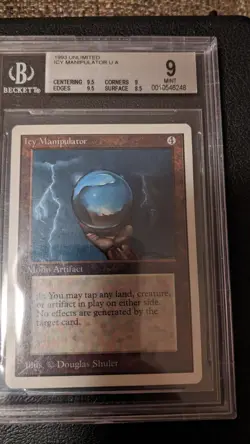 Magic The Gathering Mtg Icy Manipulator Unlimited - graded BGS 9 - Image 1