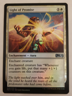 1x Light of Promise FOIL Core Set 2021 M21 MTG Magic the Gathering NM - Image 1