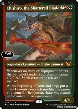MTG Chishiro, the Shattered Blade (Display Commander) - Thick Stock [NEC - 77... - Image 1