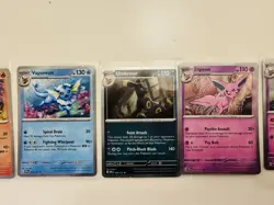 Prismatic Evolutions Costco 8 Mini Tin Cosmos Promo Cards SET - Image 4