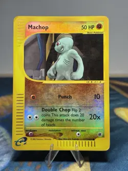 Machop 117/165 Reverse Holo Common Expedition E Reader Series Pokemon Card MP - Image 1