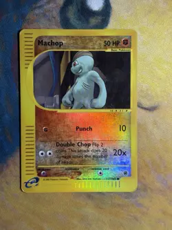 Machop 117/165 Reverse Holo Common Expedition E Reader Series Pokemon Card MP - Image 2