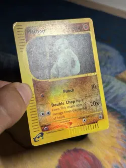 Machop 117/165 Reverse Holo Common Expedition E Reader Series Pokemon Card MP - Image 4