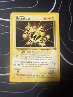 1999 Pokemon The First Movie Black Star Promo #2 Electabuzz - Image 1
