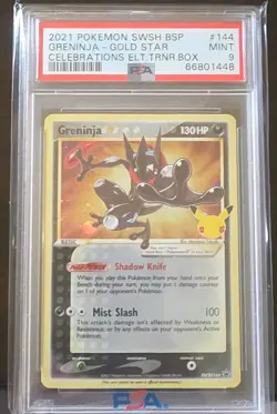 Pokemon Company Greninja Star SWSH144 PSA Graded Holo Promo Eng 130HP - Image 1