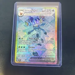 Pokemon TCG Glaceon EX Prismatic Evolutions Holo Card 150/131 Read Description - Image 1