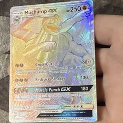 Pokemon Card: Machamp GX 154/147 SM Burning Shadows Secret Rare Full Art Holo EN - Image 2