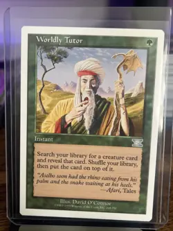 Worldly Tutor Magic the Gathering Mirage Uncommon Card Regular - Image 1