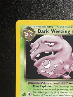 Dark Weezing 14/82 Rare Holo Team Rocket NM/LP - Image 3