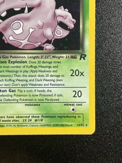 Dark Weezing 14/82 Rare Holo Team Rocket NM/LP - Image 5