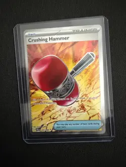 Pokemon Crushing Hammer Pitch Black #105/84 Holofoil Near Mint English - Image 1
