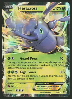 XY - Furious Fists Heracross EX #4/111 Pokemon Card - Image 1